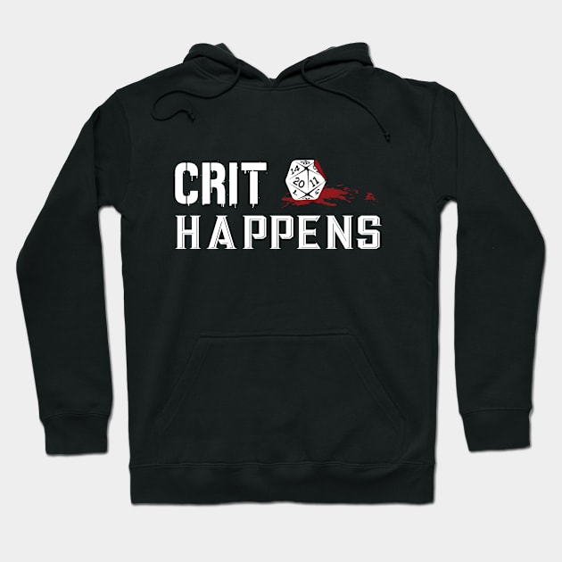 Crit Happens - Dark Hoodie by Rick Gualtieri